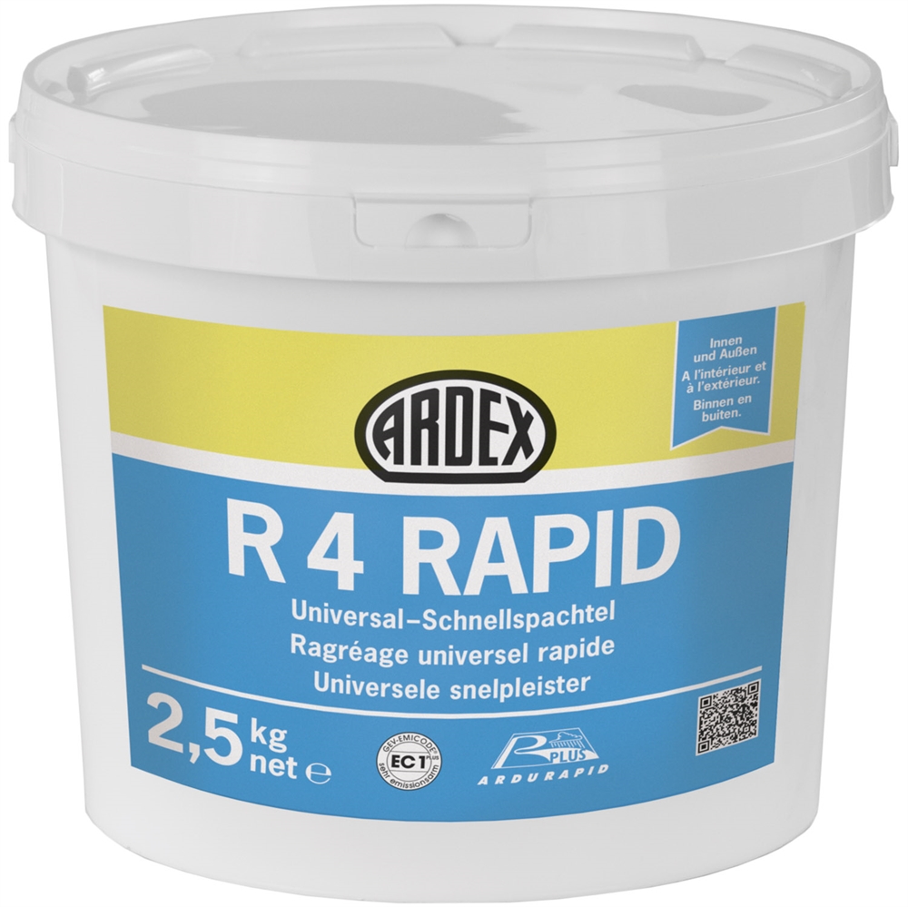 Stucco a presa rapida Universale, Ardex R4 Rapid.